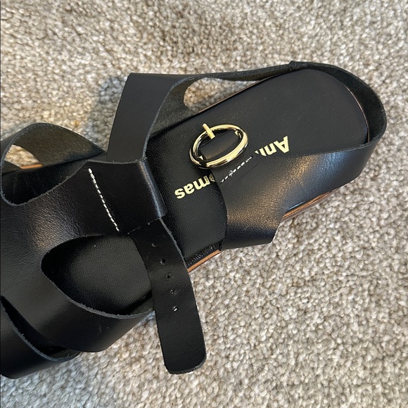 EUC Anne Thomas Leather Hackney Fisherman Sandals in Florida Black size EU37/7 - Picture 6 of 12